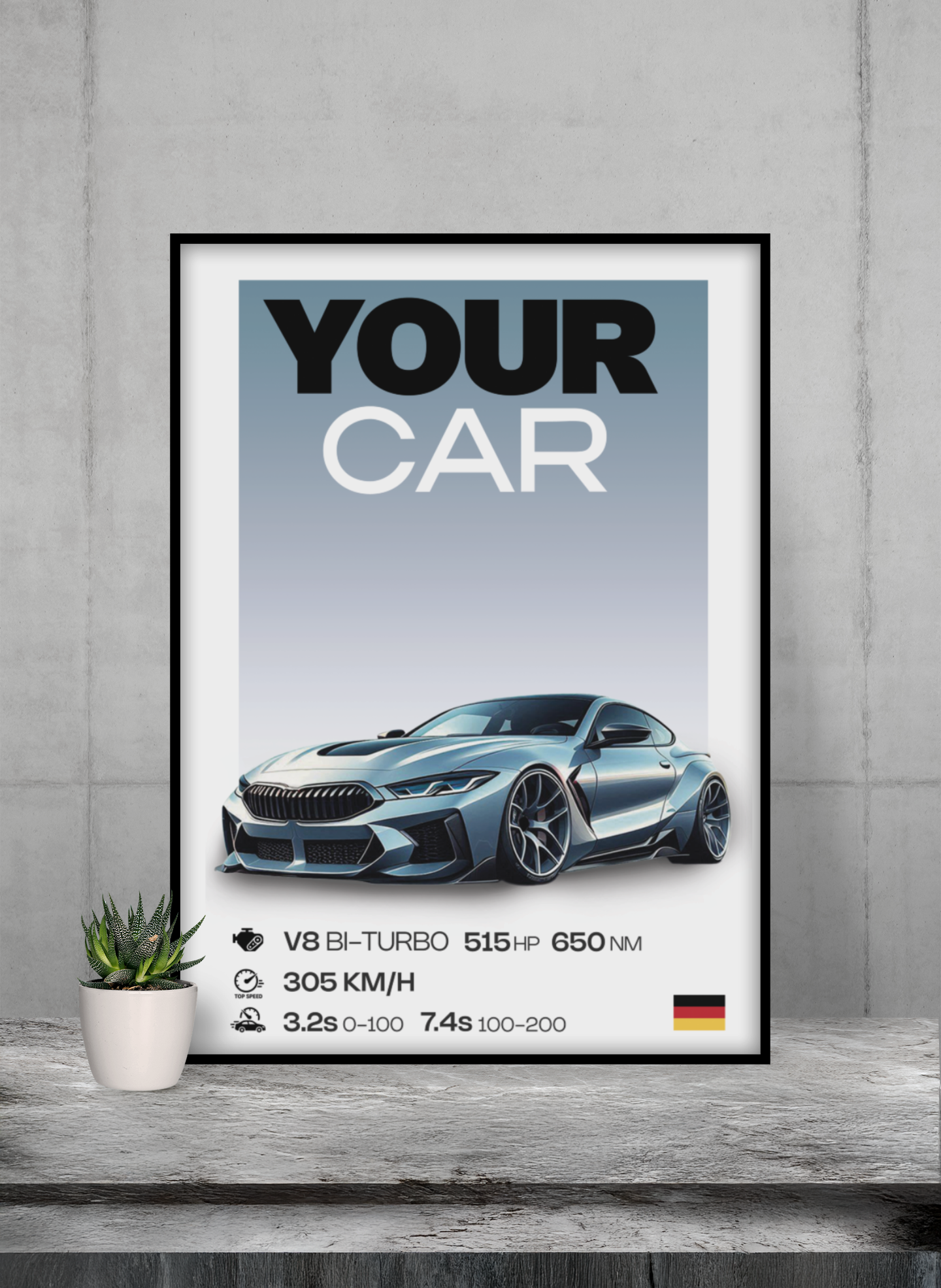 Dein Auto, Dein Poster - Signature Design! GearPrint