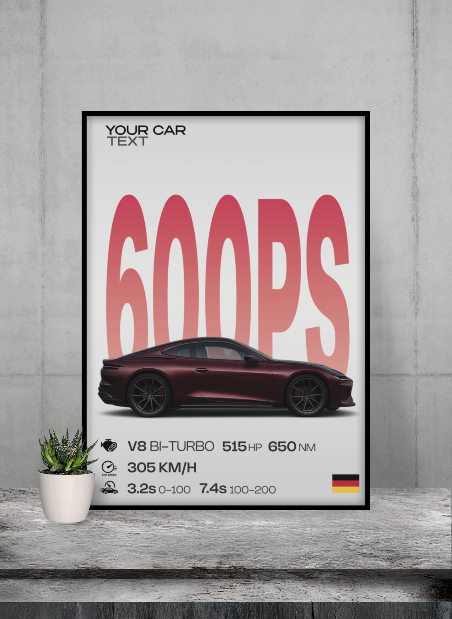 Dein Auto, Dein Poster - Showtime Edition GearPrint