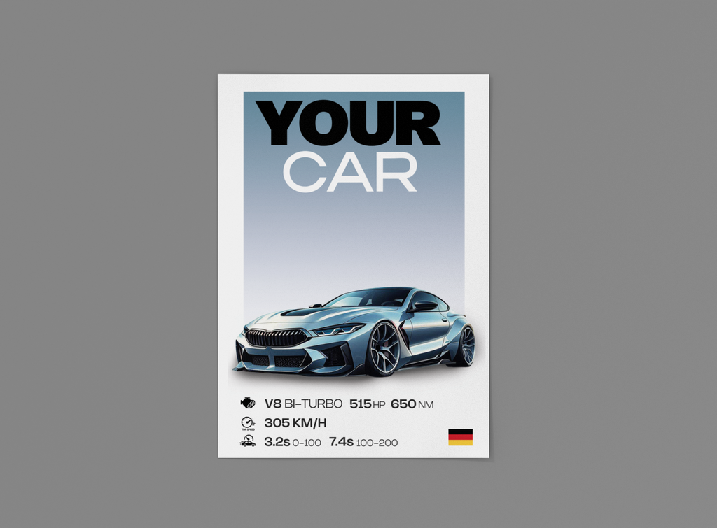 Dein Auto, Dein Poster - Signature Design! GearPrint