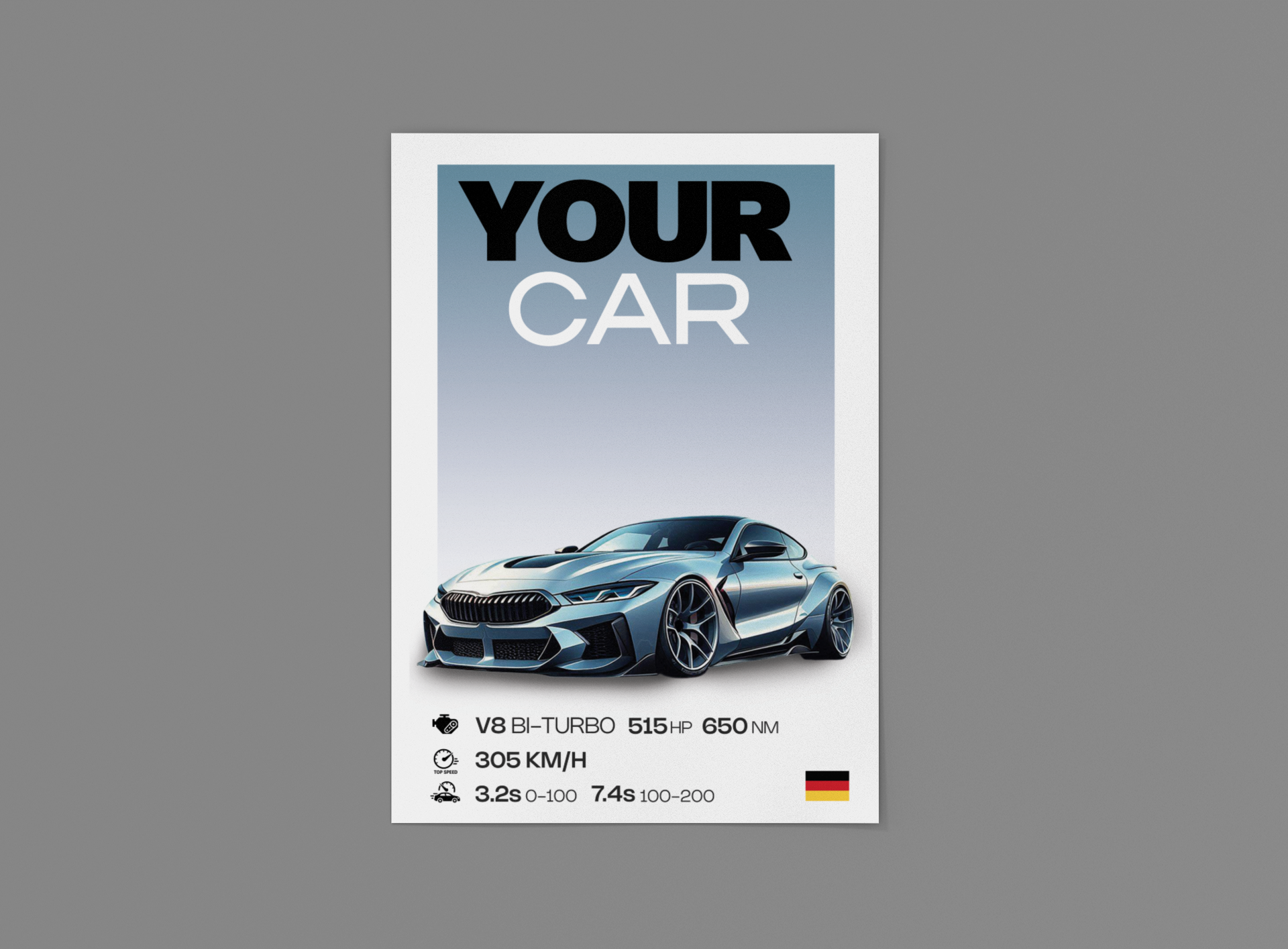 Dein Auto, Dein Poster - Signature Design! GearPrint